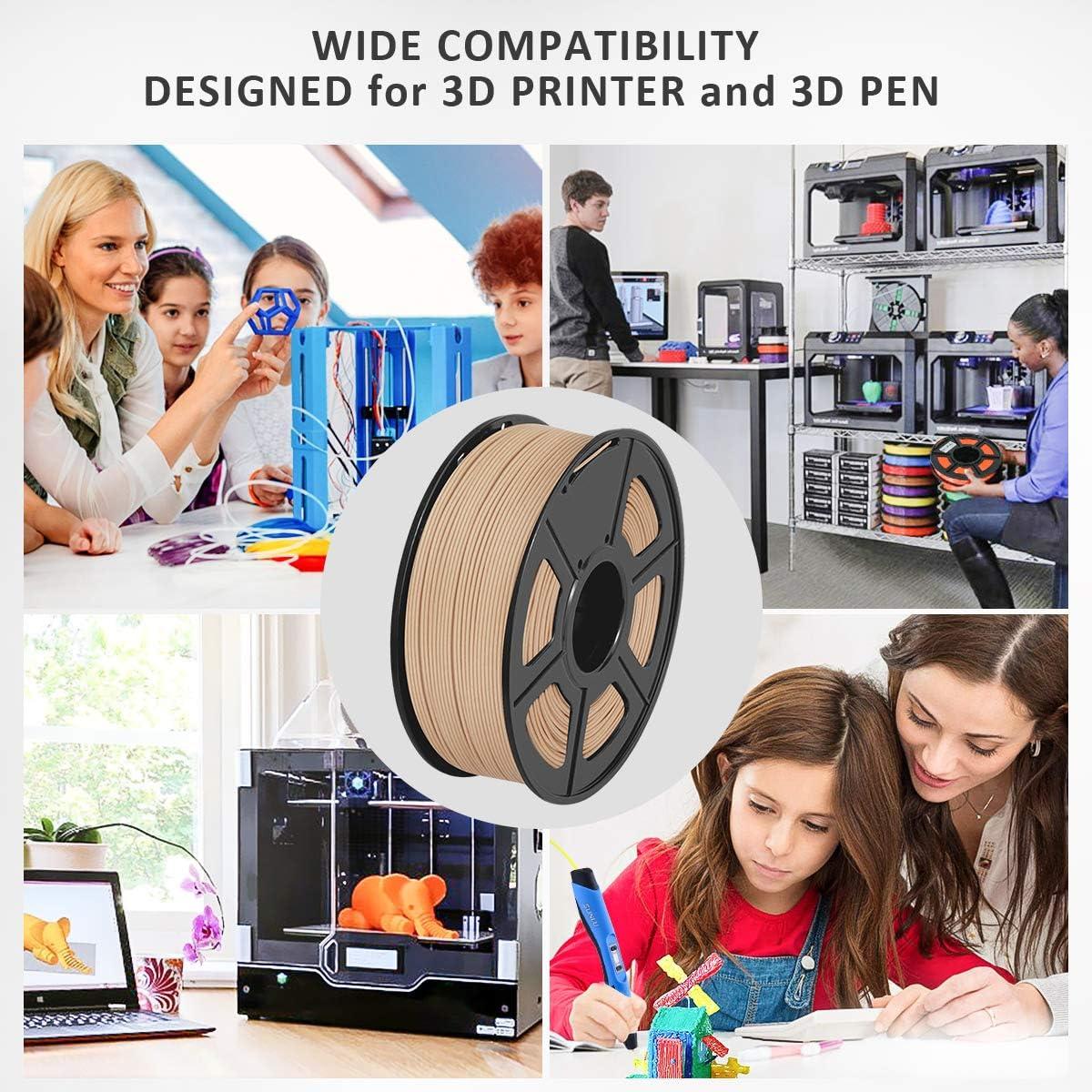 imageSUNLU PLA Filament 16 Color Bundle Multicolor PLA 3D Printer Filament 175mm Individually Vacuum Packed 025kg per Spool 4kg in Total 16 Pack 12 Regular Solid Color and 4 Transparent ColorReal Wood Fiber Pla