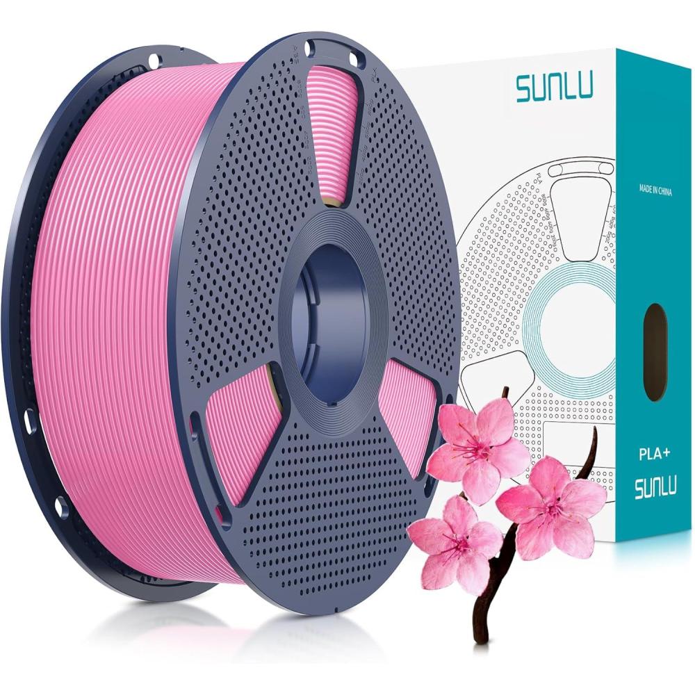 imageSUNLU 3D Printer Filament PLA Plus 175mm SUNLU Neatly Wound PLA Filament 175mm PRO PLA Filament for Most FDM 3D Printer Dimensional Accuracy  002 mm 1 kg Spool22lbs Bone White1kg Pla Plus Pink