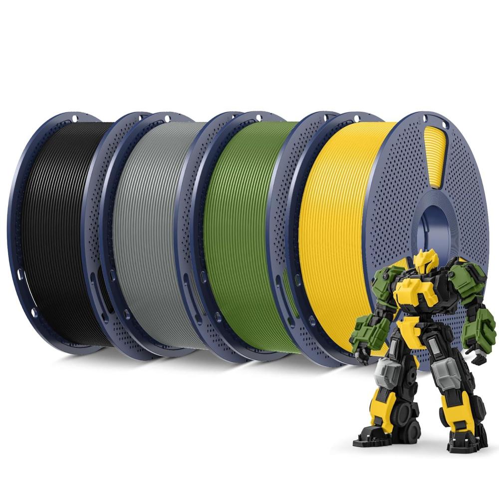 imageSUNLU 3D Printer Filament PLA Plus 175mm SUNLU Neatly Wound PLA Filament 175mm PRO PLA Filament for Most FDM 3D Printer Dimensional Accuracy  002 mm 1 kg Spool22lbsCoffee4kg Blackgreyolive Greenvivid Yellow