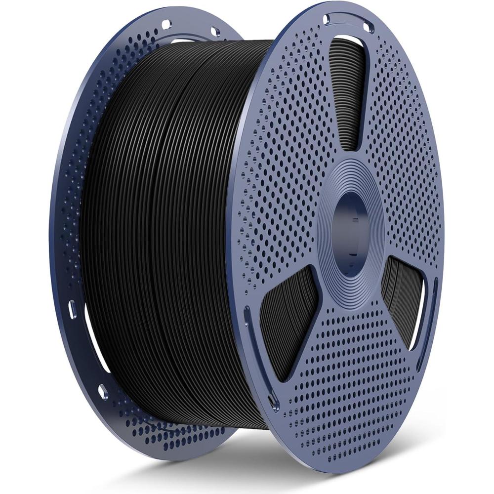 imageSUNLU PLA20 3D Printer Filament Bundle 4KG Upgrade PLA Filament 175mm Tougher and Stronger Dimensional Accuracy 002mm 1KG per Spool 4 Packs 4KG Total Black5kg Black