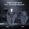 imageSUNLU 3D Printer Filament PLA Plus 175mm SUNLU Neatly Wound PLA Filament 175mm PRO PLA Filament for Most FDM 3D Printer Dimensional Accuracy  002 mm 1 kg Spool22lbs Bone WhiteLarge Spool 3kg Pla Plus Black
