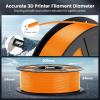imageSUNLU PLA 3D Printer Filament PLA Filament 175mm Neatly Wound 3D Printing Filament 175mm Dimensional Accuracy  002 mm Fit Most FDM 3D Printers 1kg Spool 22lbs Olive Green1kg Pla Orange