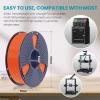 imageSUNLU PLA Filament 16 Color Bundle Multicolor PLA 3D Printer Filament 175mm Individually Vacuum Packed 025kg per Spool 4kg in Total 16 Pack 12 Regular Solid Color and 4 Transparent ColorTemperature Color Change Orange