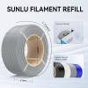 imageSUNLU PLA Plus Filament Refill 175mm 4KG 3D Printer Filament PLA Refill NoSpool Black PLA Filament for Reusable Spools Compatible with Bambu Labs Filament 4Rolls 1KGRoll500g4 Blackwhitegreyoak