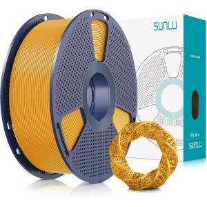imageSUNLU 3D Printer Filament PLA Plus 175mm SUNLU Neatly Wound PLA Filament 175mm PRO PLA Filament for Most FDM 3D Printer Dimensional Accuracy  002 mm 1 kg Spool22lbs Bone White1kg Pla Plus Light Gold
