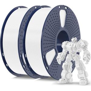 imageSUNLU 3D Printer Filament PLA Plus 175mm SUNLU Neatly Wound PLA Filament 175mm PRO PLA Filament for Most FDM 3D Printer Dimensional Accuracy  002 mm 1 kg Spool22lbs Bone White2kg Pla Plus Whitewhite