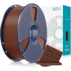 imageSUNLU 3D Printer Filament PLA Plus 175mm SUNLU Neatly Wound PLA Filament 175mm PRO PLA Filament for Most FDM 3D Printer Dimensional Accuracy  002 mm 1 kg Spool22lbs Bone White1kg Pla Plus Chocolate