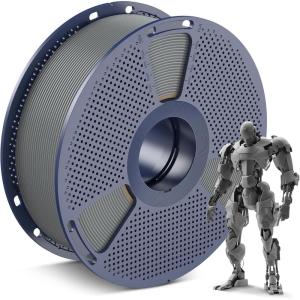 imageSUNLU PLA 3D Printer Filament PLA Filament 175mm Neatly Wound 3D Printing Filament 175mm Dimensional Accuracy  002 mm Fit Most FDM 3D Printers 1kg Spool 22lbs Olive Green1000gpla Grey