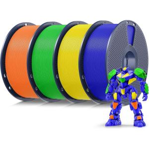 imageSUNLU PLA 3D Printer Filament PLA Filament 175mm Neatly Wound 3D Printing Filament 175mm Dimensional Accuracy  002 mm Fit Most FDM 3D Printers 1kg Spool 22lbs Olive Green4kg Pla Sunny Orangeyellowgreenklein Blue