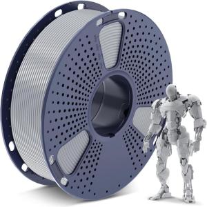 imageSUNLU PLA 3D Printer Filament PLA Filament 175mm Neatly Wound 3D Printing Filament 175mm Dimensional Accuracy  002 mm Fit Most FDM 3D Printers 1kg Spool 22lbs Olive Green1kg Pla Silver