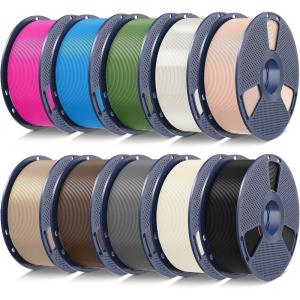 imageSUNLU PLA 3D Printer Filament PLA Filament 175mm Neatly Wound 3D Printing Filament 175mm Dimensional Accuracy  002 mm Fit Most FDM 3D Printers 1kg Spool 22lbs Olive GreenBundles 10kg  Blackbone Whitegreybrownwoodbeigeolive Greencyanmagentatransparent