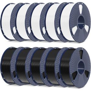 imageSUNLU PLA 3D Printer Filament PLA Filament 175mm Neatly Wound 3D Printing Filament 175mm Dimensional Accuracy  002 mm Fit Most FDM 3D Printers 1kg Spool 22lbs Olive GreenBundles 10kg  5 Black5 White