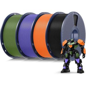 imageSUNLU PLA 3D Printer Filament PLA Filament 175mm Neatly Wound 3D Printing Filament 175mm Dimensional Accuracy  002 mm Fit Most FDM 3D Printers 1kg Spool 22lbs Olive Green4kg Pla Blackorangepurpleolive Green
