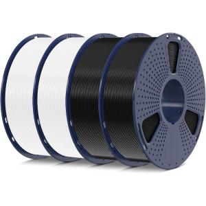 imageSUNLU PLA 3D Printer Filament PLA Filament 175mm Neatly Wound 3D Printing Filament 175mm Dimensional Accuracy  002 mm Fit Most FDM 3D Printers 1kg Spool 22lbs Olive Green4000g Pla Blackblackwhitewhite