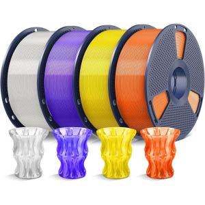 imageSUNLU PLA 3D Printer Filament PLA Filament 175mm Neatly Wound 3D Printing Filament 175mm Dimensional Accuracy  002 mm Fit Most FDM 3D Printers 1kg Spool 22lbs Olive Green4kg Pla Clear Whiteclear Orangeclear Yellowclear Purple