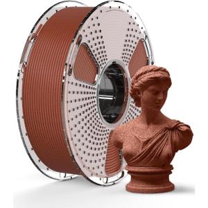 imageSUNLU PLA Filament 16 Color Bundle Multicolor PLA 3D Printer Filament 175mm Individually Vacuum Packed 025kg per Spool 4kg in Total 16 Pack 12 Regular Solid Color and 4 Transparent ColorMarble Brick Red