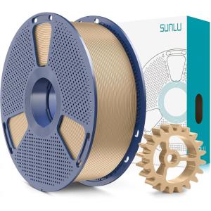 imageSUNLU PLA20 3D Printer Filament Bundle 4KG Upgrade PLA Filament 175mm Tougher and Stronger Dimensional Accuracy 002mm 1KG per Spool 4 Packs 4KG Total Black1kg Oak Wood