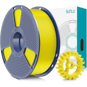 imageSUNLU PLA20 3D Printer Filament Bundle 4KG Upgrade PLA Filament 175mm Tougher and Stronger Dimensional Accuracy 002mm 1KG per Spool 4 Packs 4KG Total Black1kg Yellow
