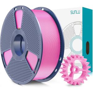imageSUNLU PLA20 3D Printer Filament Bundle 4KG Upgrade PLA Filament 175mm Tougher and Stronger Dimensional Accuracy 002mm 1KG per Spool 4 Packs 4KG Total Black1kg Pink