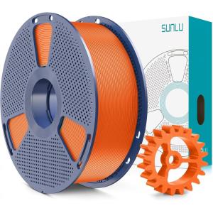 imageSUNLU PLA20 3D Printer Filament Bundle 4KG Upgrade PLA Filament 175mm Tougher and Stronger Dimensional Accuracy 002mm 1KG per Spool 4 Packs 4KG Total Black1kg Sunny Orange