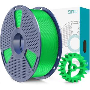 imageSUNLU PLA20 3D Printer Filament Bundle 4KG Upgrade PLA Filament 175mm Tougher and Stronger Dimensional Accuracy 002mm 1KG per Spool 4 Packs 4KG Total Black1kg Green