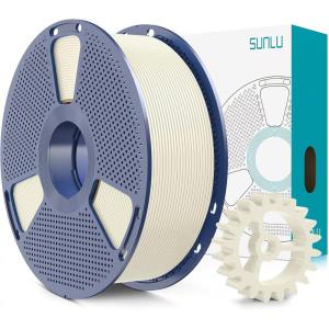 imageSUNLU PLA20 3D Printer Filament Bundle 4KG Upgrade PLA Filament 175mm Tougher and Stronger Dimensional Accuracy 002mm 1KG per Spool 4 Packs 4KG Total Black1kg Bone White