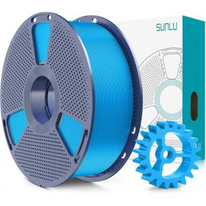 imageSUNLU PLA20 3D Printer Filament Bundle 4KG Upgrade PLA Filament 175mm Tougher and Stronger Dimensional Accuracy 002mm 1KG per Spool 4 Packs 4KG Total Black1kg Cyan