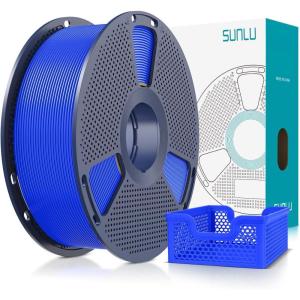imageSUNLU PLA20 Filament 175mm Black 2KG High Speed PLA Plus20 Tougher and Stronger 3D Printer Filament Dimensional Accuracy  002mm 2 Pcs 1kg Spool22lbs Fits for Most FDM 3D Printers1kg Blue