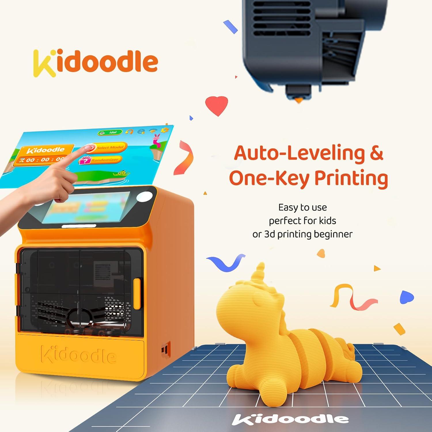 image3D Printer for Kids Safe for Children Toy 3D Printer STEM Learning Mate WiFi ampamp App Control Weekly Update Toy Library Touch Screen Mini Size Easy SettingOne Click to Print3D Printer for kids  Orange