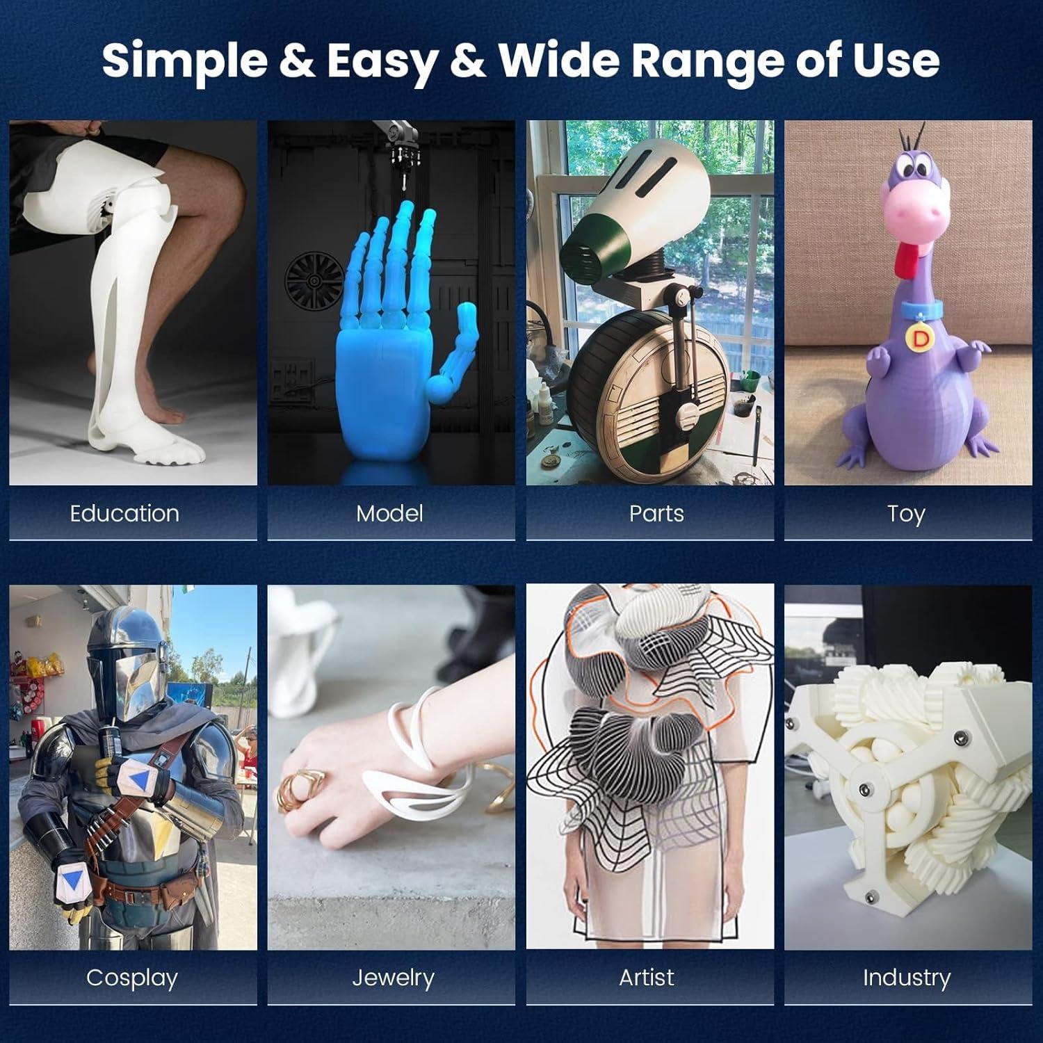 image3D Printer for Kids Safe for Children Toy 3D Printer STEM Learning Mate WiFi ampamp App Control Weekly Update Toy Library Touch Screen Mini Size Easy SettingOne Click to PrintBlackwhitegreymint Greensky Bluecherry Redsunshine Orange Lemon Yellow