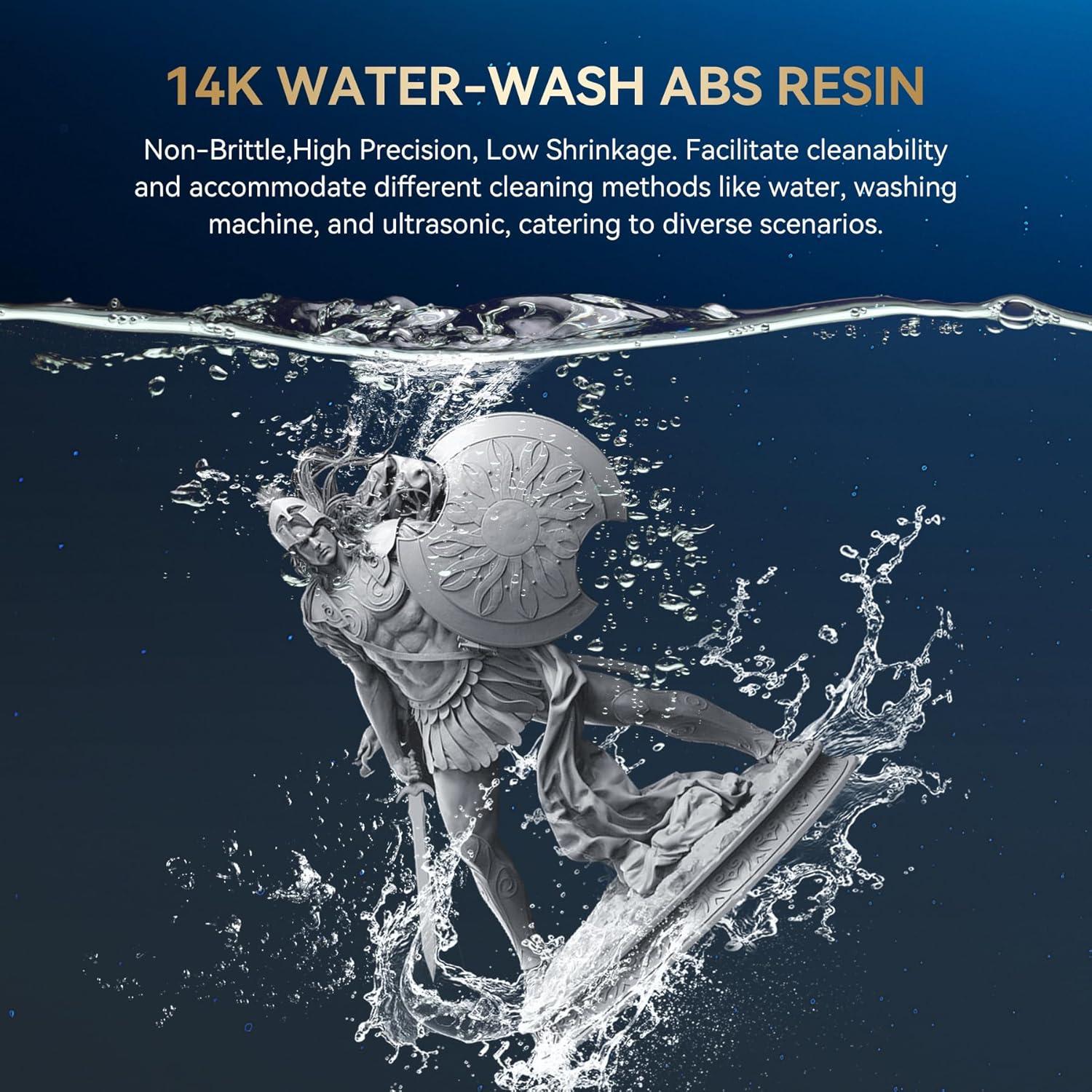 imageSUNLU 1000G ABS Like Resin for 3D Printer 405nm UV Curing Photopolymer Rapid 3D Resin for 2K 4K 6K 8K LCDDLPSLA 3D Printers NonBrittle ampamp High Precision ampamp Low Shrinkage 1KG GreyHigh Precision 14K WaterWash ABS Resin 3kg Grey