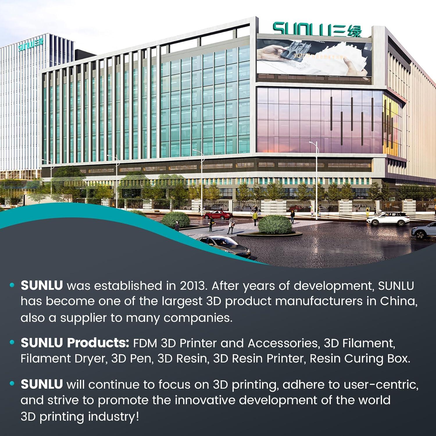 imageSUNLU 3D Printer Filament 10kg Bundle Neatly Wound PLA Filament 175mm 002mm 1kg per Spool 10 Packs BlackWhiteGreyRedOlive GreenYellowBlue GreyWoodSilverTransparent1000gpla Transparent