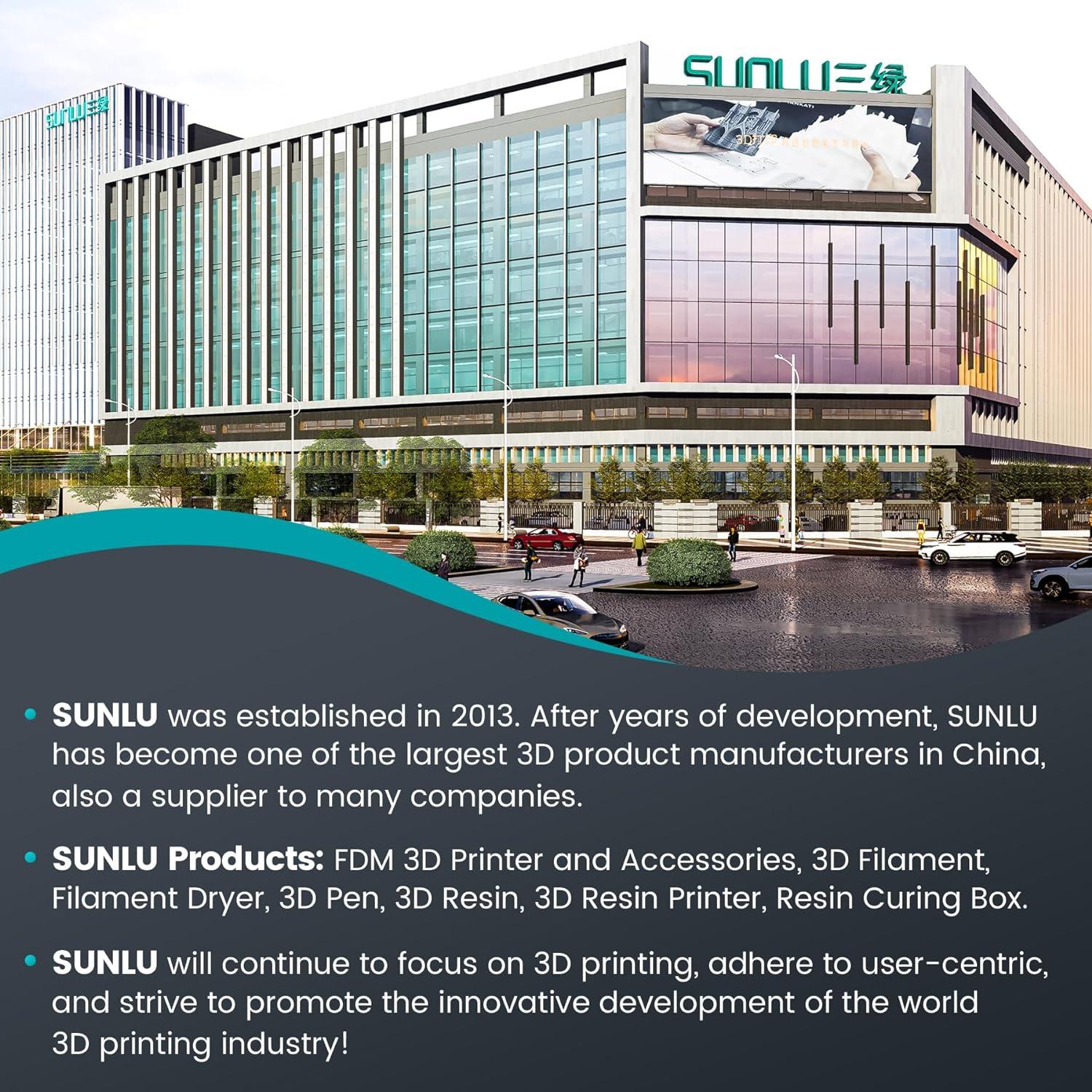 imageSUNLU 3D Printer Filament 10kg Bundle Neatly Wound PLA Filament 175mm 002mm 1kg per Spool 10 Packs BlackWhiteGreyRedOlive GreenYellowBlue GreyWoodSilverTransparent4kg Pla Blackolive Greensilveryellow