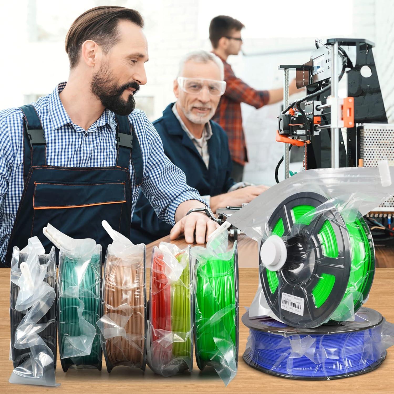 imageSUNLU 3D Printer Filament Vacuum Storage Kits8 PCS Filament Storage Bags for 3D Printer Filament Remove Moisture from Damp Filaments Spool Storage Sealing Bags Kits 32  34CM1259  1338inch