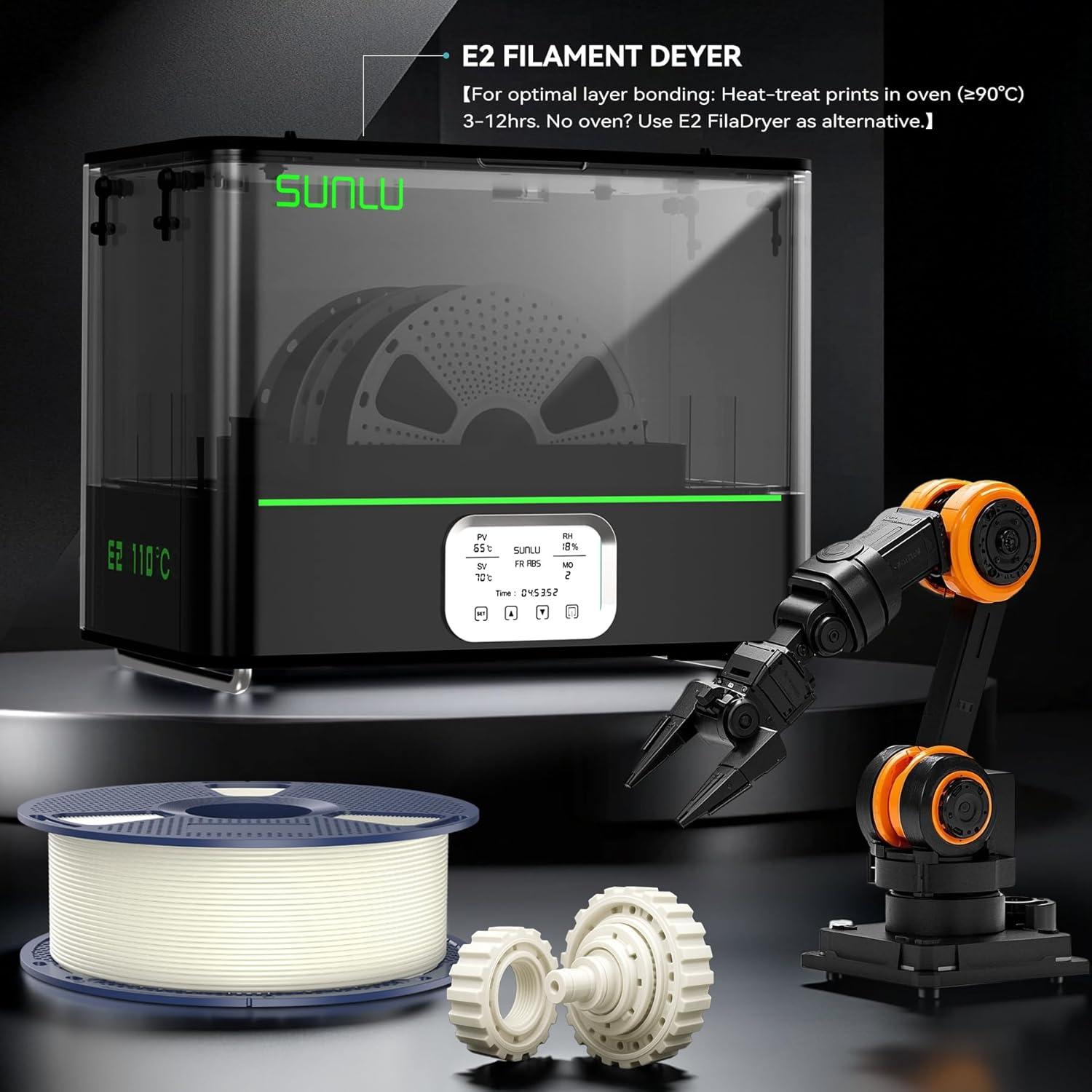 imageSUNLU 500G PA12CF 3D Filament 175mm Carbon Fiber Nylon Filament Excellent Wear ampamp Oil Resistance HeatResistant Spool Engineering Filament Dimensional Accuracy 002mm 05KG Spool Black1kgfr Abs Natural Whtie