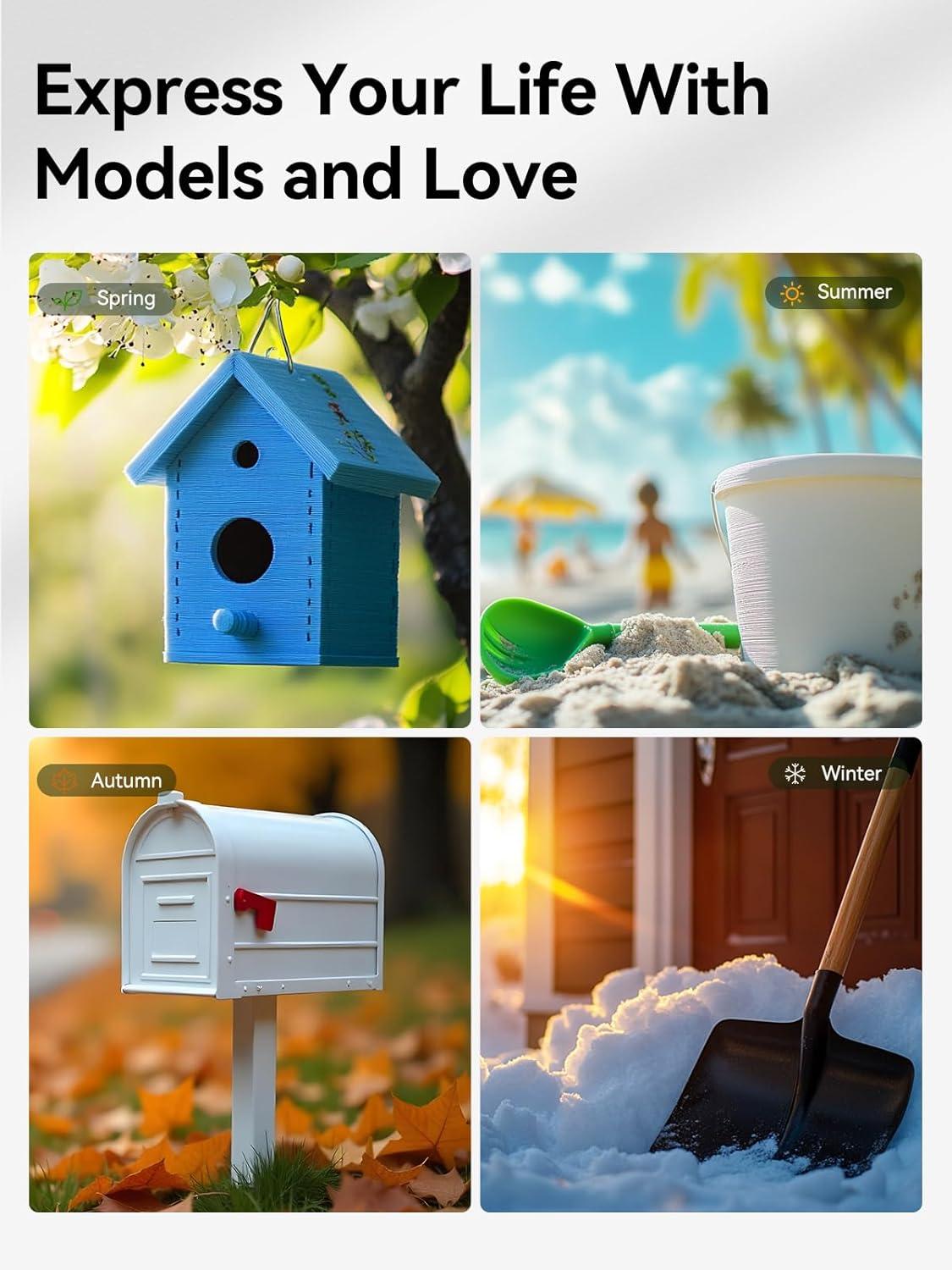 imageSUNLU ASA Filament 175mm UVRainHeat Resistant Tough 3D Printer Filament Great for Printing Outdoor Functional Mechanical Parts 1kg Spool 22lbs BlackBundle 4000g Asa Blackblackblackblack