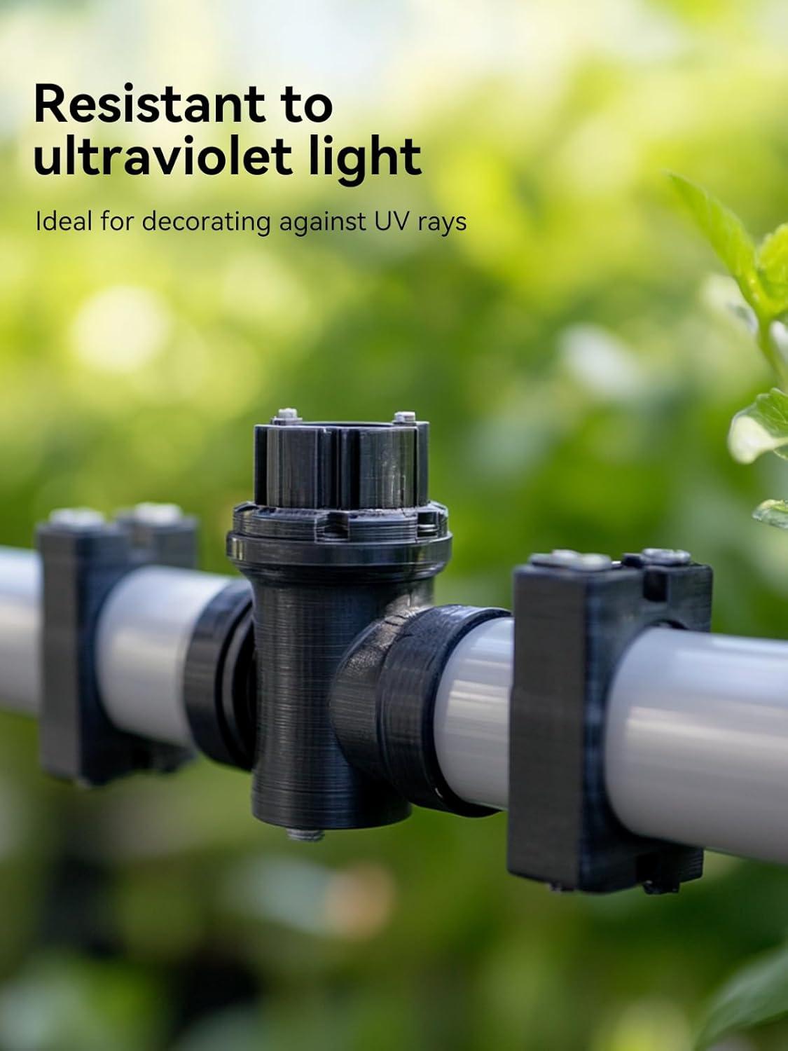 imageSUNLU ASA Filament 175mm UVRainHeat Resistant Tough 3D Printer Filament Great for Printing Outdoor Functional Mechanical Parts 1kg Spool 22lbs BlackBundle 4kg Asa Blacknaturalbluered