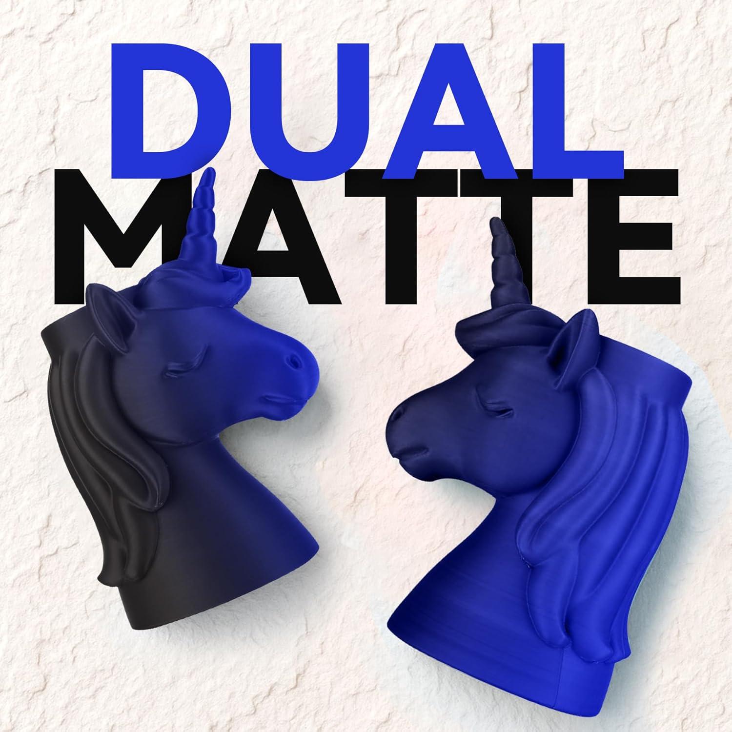 imageSUNLU Dual Color Matte PLA Filament 175mm Matte 3D Printer PLA Filament PLA Filament 1kg Spool 22lbs Dimensional Accuracy  002mm Orange Red1kg Pla Matte Dual Black Blue