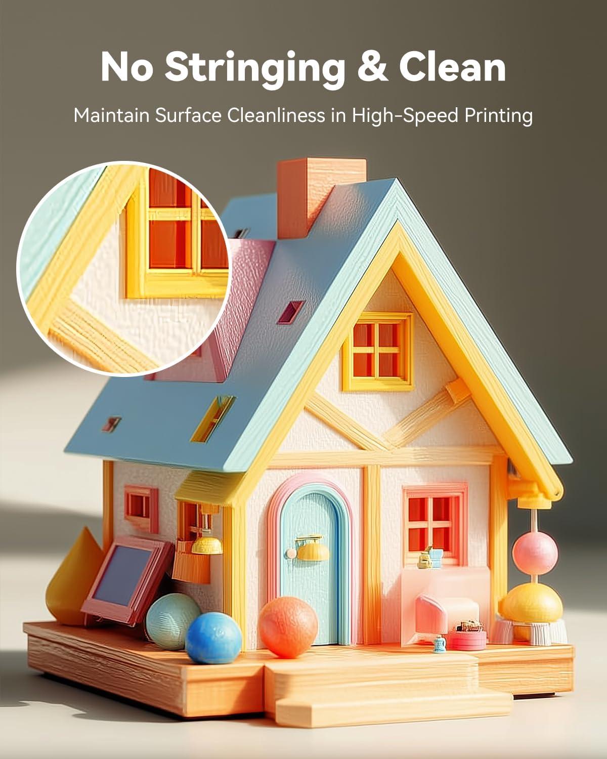 imageSUNLU High Speed Matte PLA Filament Up to 600mms Fast 3D Printer Filament Smooth Matte PLA Filament Fits Most FDM 3D Printers 1KG Reusable Spool Matte Sunny Orange1kg Matte Chocolate