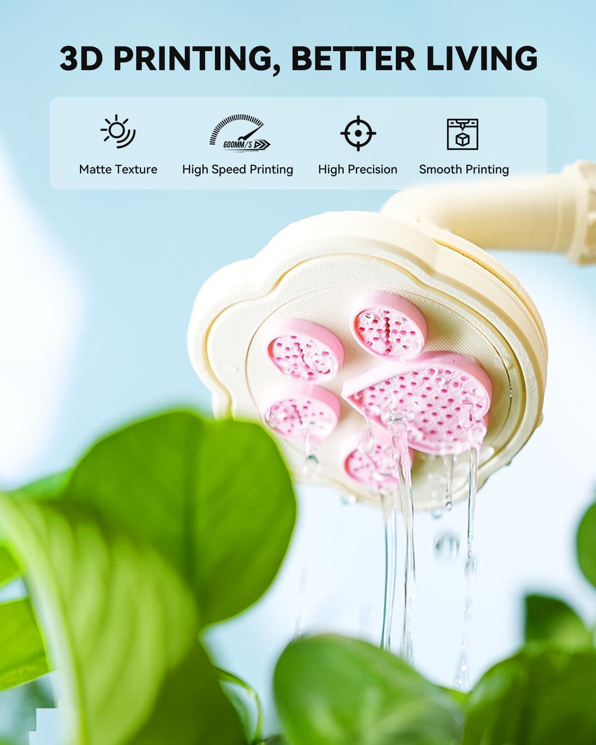 imageSUNLU High Speed Matte PLA Filament Up to 600mms Fast 3D Printer Filament Smooth Matte PLA Filament Fits Most FDM 3D Printers 1KG Reusable Spool Matte Sunny Orange1kg Matte Sunny Orange