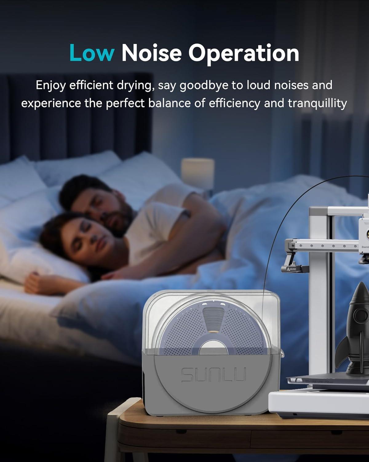 imageSUNLU Official Filament Dryer S1 Plus Builtin Circulation Fan Filament Dryer Box Storage Box for 3D Printer Filament 175 285 300 S1 Plus GreyGrey