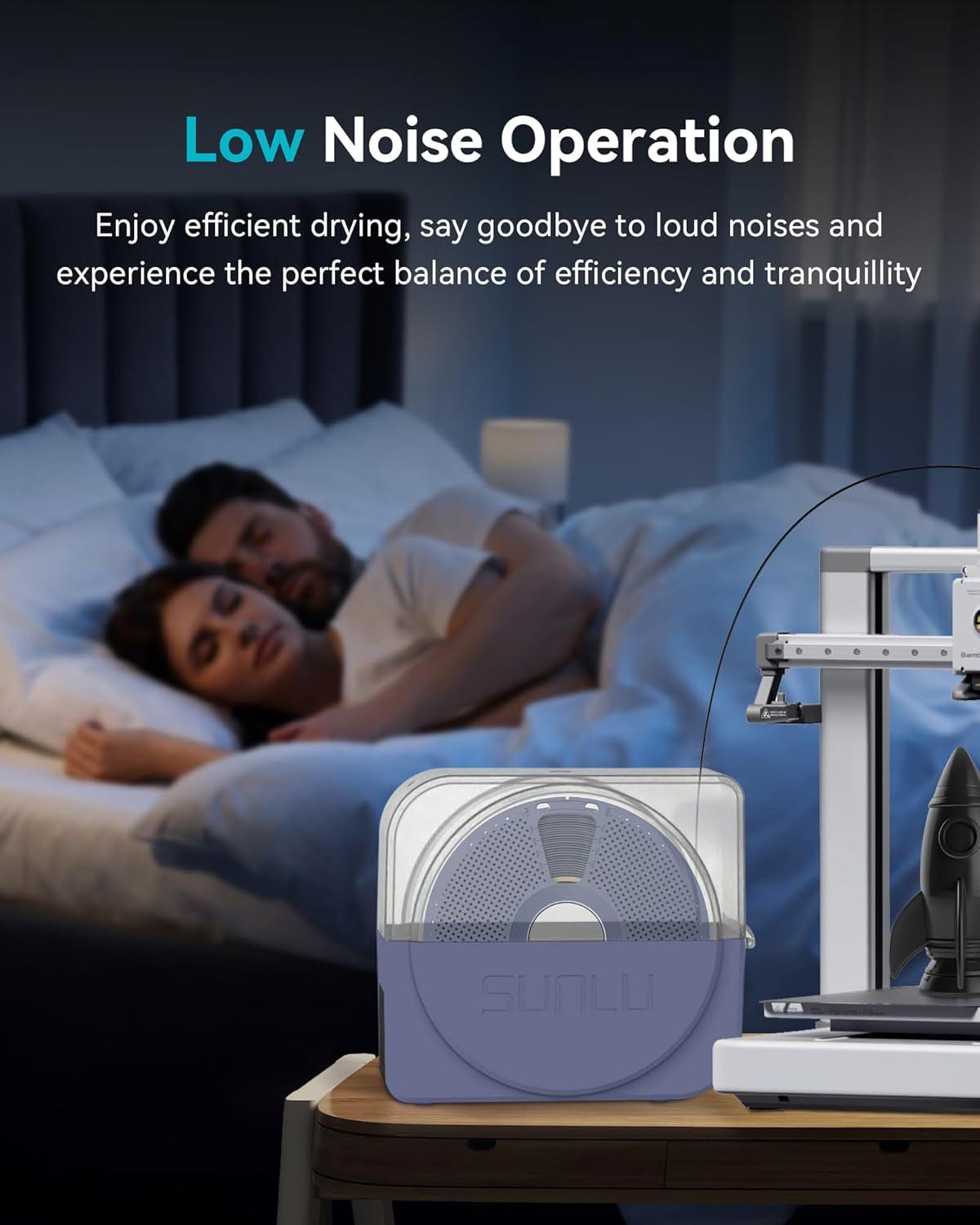 imageSUNLU Official Filament Dryer S1 Plus Builtin Circulation Fan Filament Dryer Box Storage Box for 3D Printer Filament 175 285 300 S1 Plus GreyS1 Plus Bluegrey