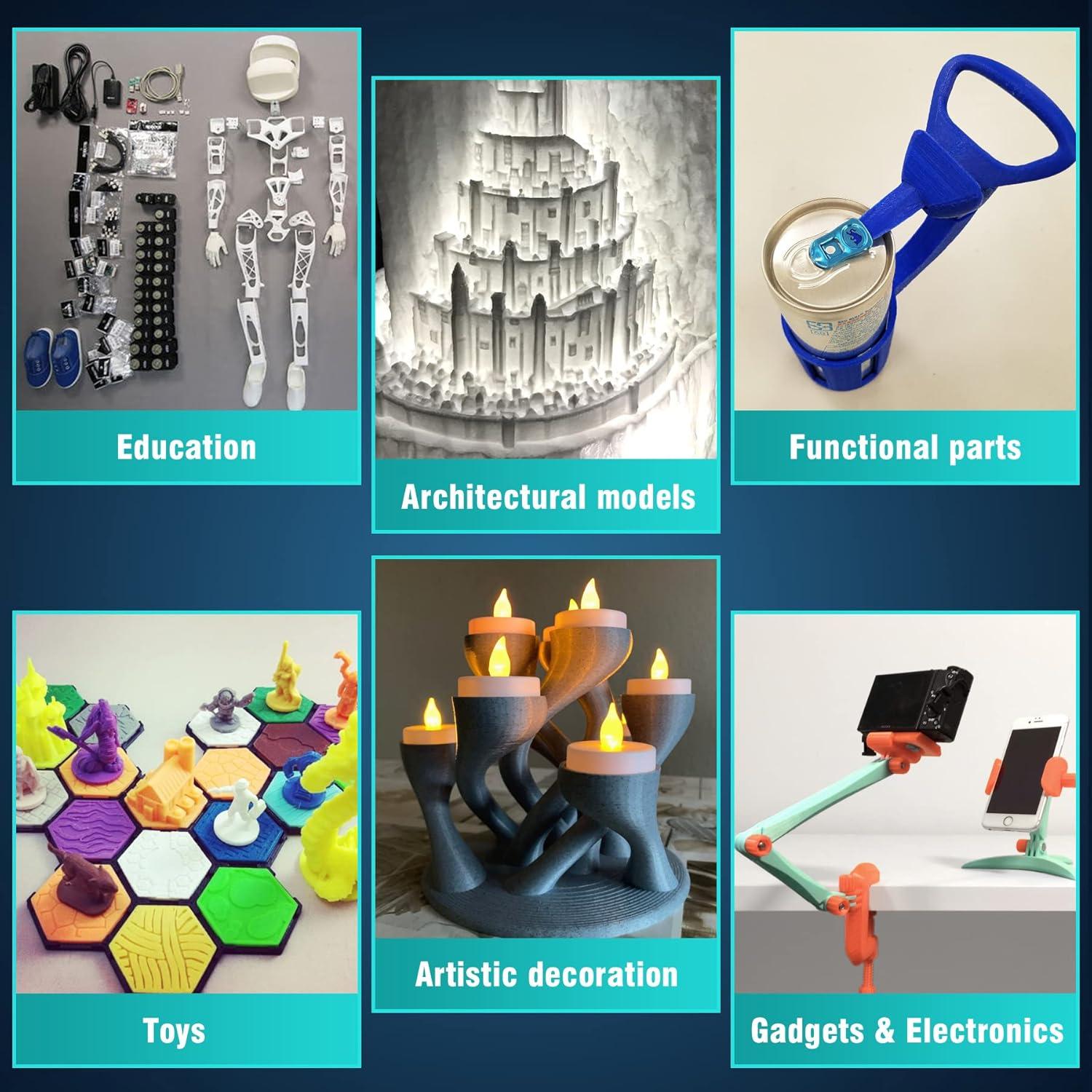 imageSUNLU PLA Filament 175mm Black 5KG Neatly Wound PLA Meta 3D Printing Filament Tougher and Fast Printing Dimensional Accuracy  002 mm 5KG Spool11lbs Fits for Most FDM 3D PrintersLarge Spool 5kg Pla Meta White