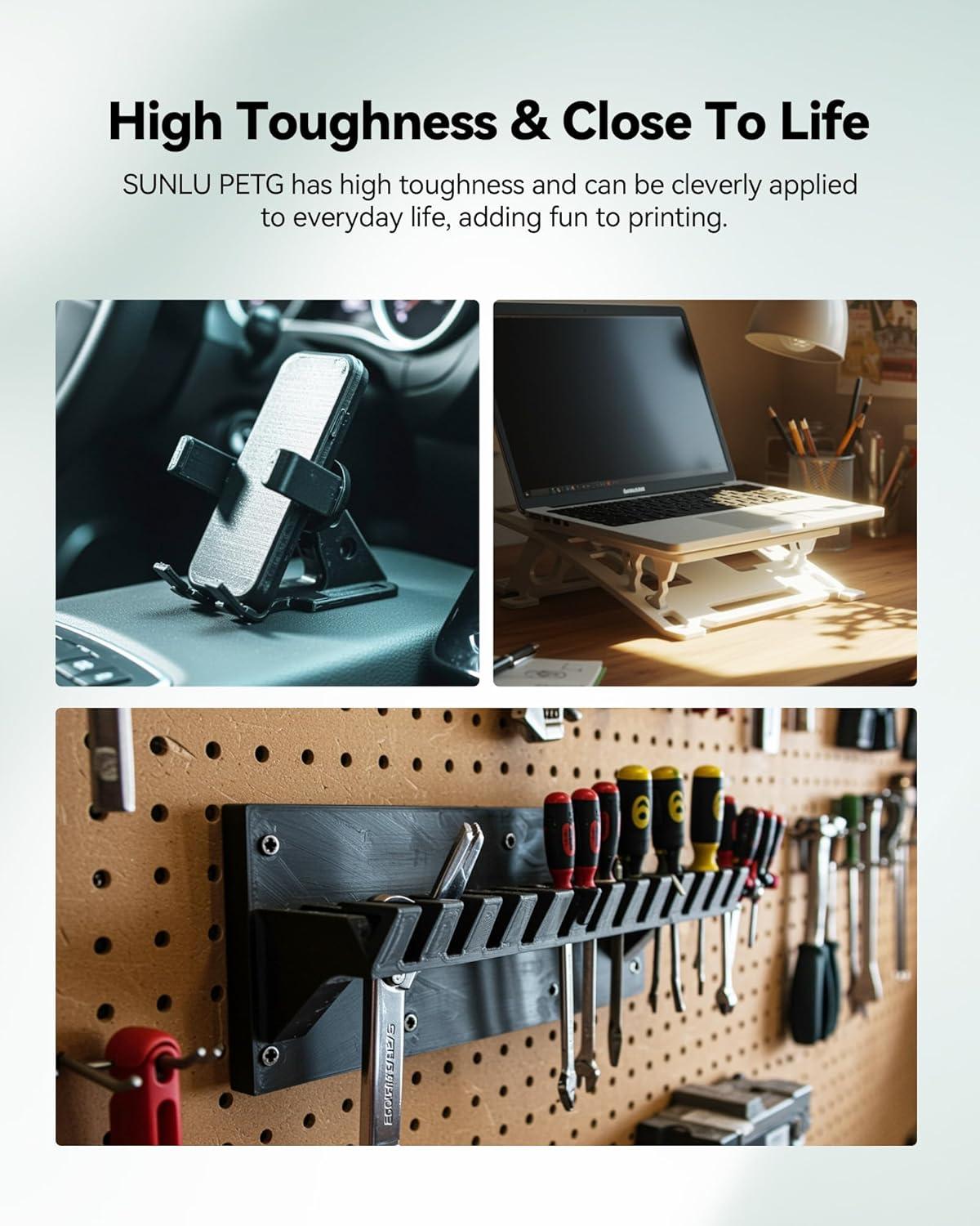 imageSUNLU Refill PETG Filament 175mm PETG Refill 3D Printer Filament Suitable for Bambu Lab Filament and SUNLU Reusable spools 1kg per Spool 4 Pack 4 Colors CMYKWhiteMagentaYellowCyan1kg4 Whitewhitewhitewhite