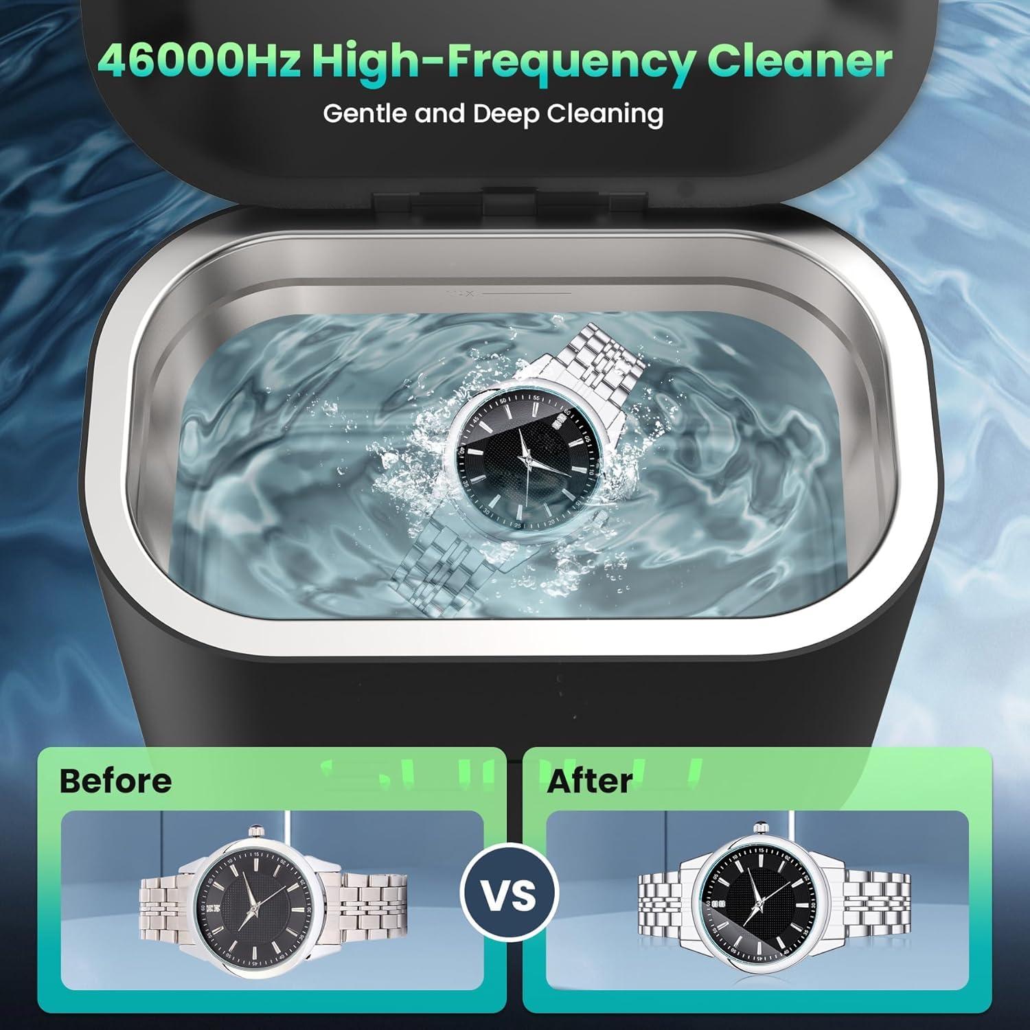 imageSUNLU Ultrasonic Jewelry Cleaner 2700ML Ultrasonic Cleaning Machine with Digital Timer Professional 46000Hz Cleaner for Glasses Denture Watches ampamp 3D Resin Large Volume for Deep Cleaning