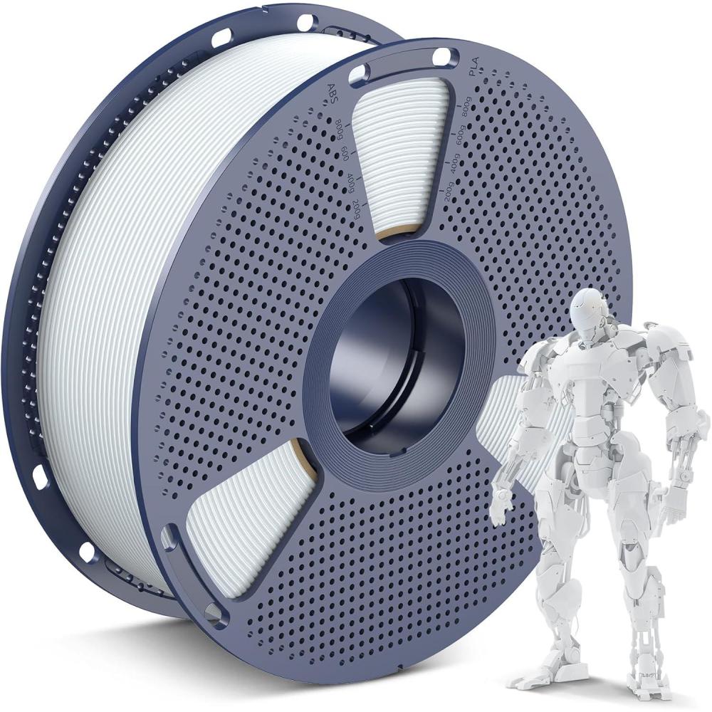 imageSUNLU 3D Printer Filament 10kg Bundle Neatly Wound PLA Filament 175mm 002mm 1kg per Spool 10 Packs BlackWhiteGreyRedOlive GreenYellowBlue GreyWoodSilverTransparent1000g Porcelain White