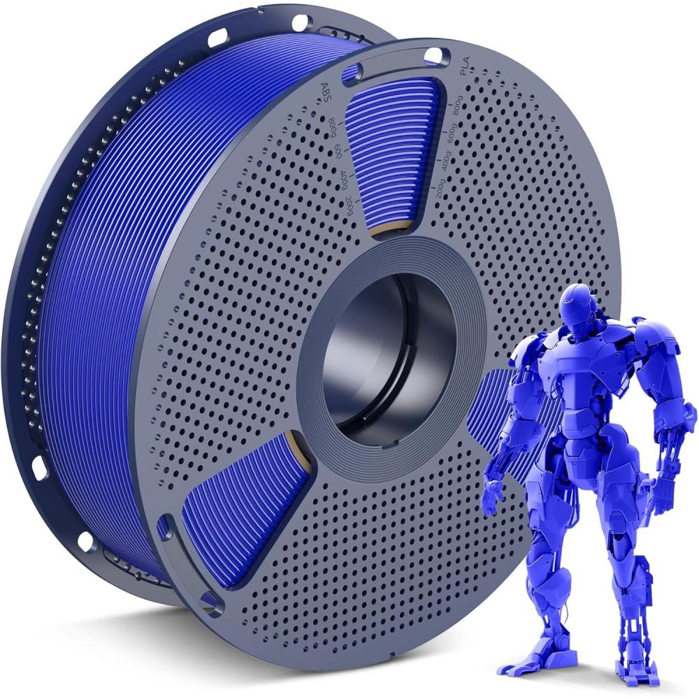 imageSUNLU 3D Printer Filament 10kg Bundle Neatly Wound PLA Filament 175mm 002mm 1kg per Spool 10 Packs BlackWhiteGreyRedOlive GreenYellowBlue GreyWoodSilverTransparent1kg Pla Blue