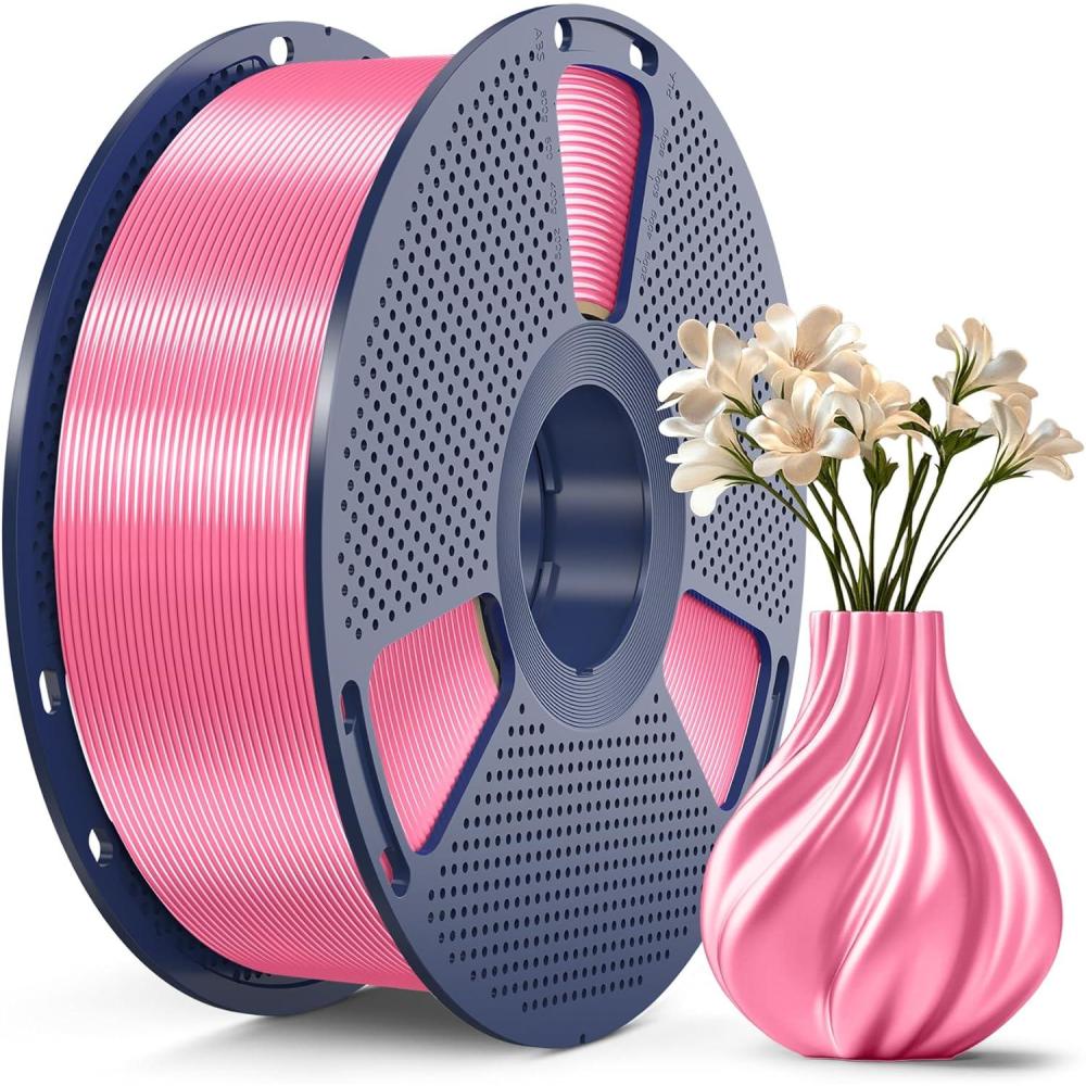 imageSUNLU 3D Printer Filament Bundle PLA Silk Rainbow Filament Multicolor Fast Color Change Each 8 Meters Individually Vacuum Packed 250g Spool 8 Rolls 2kg Total 6 Silk RainbowLight GoldSilver1kg Pla Silk Pink