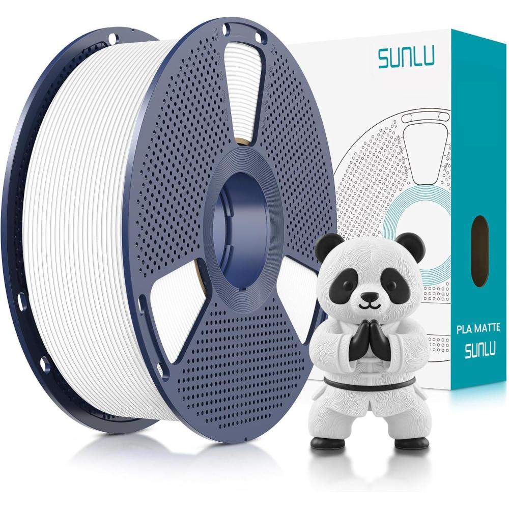 imageSUNLU Dual Color Matte PLA Filament 175mm Matte 3D Printer PLA Filament PLA Filament 1kg Spool 22lbs Dimensional Accuracy  002mm Orange Red1000g Pla White