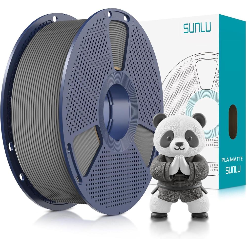 imageSUNLU Dual Color Matte PLA Filament 175mm Matte 3D Printer PLA Filament PLA Filament 1kg Spool 22lbs Dimensional Accuracy  002mm Orange Red1000gpla Gray
